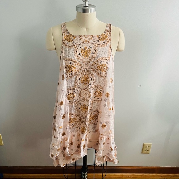 Intimately Free People x UO Into You Mini Boho Slip Dress- Size Small - Picture 3 of 11